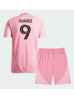 Inter Miami Luis Suarez #9 Heimtrikotsatz für Kinder 2026-27 Kurzarm (+ Kurze Hosen)